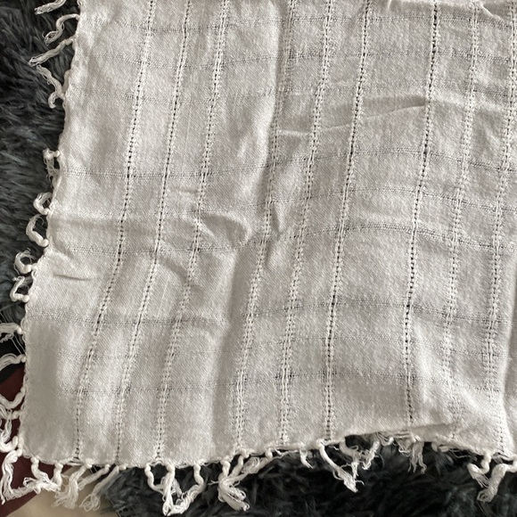 White fringe knit wrap? - Picture 5 of 17